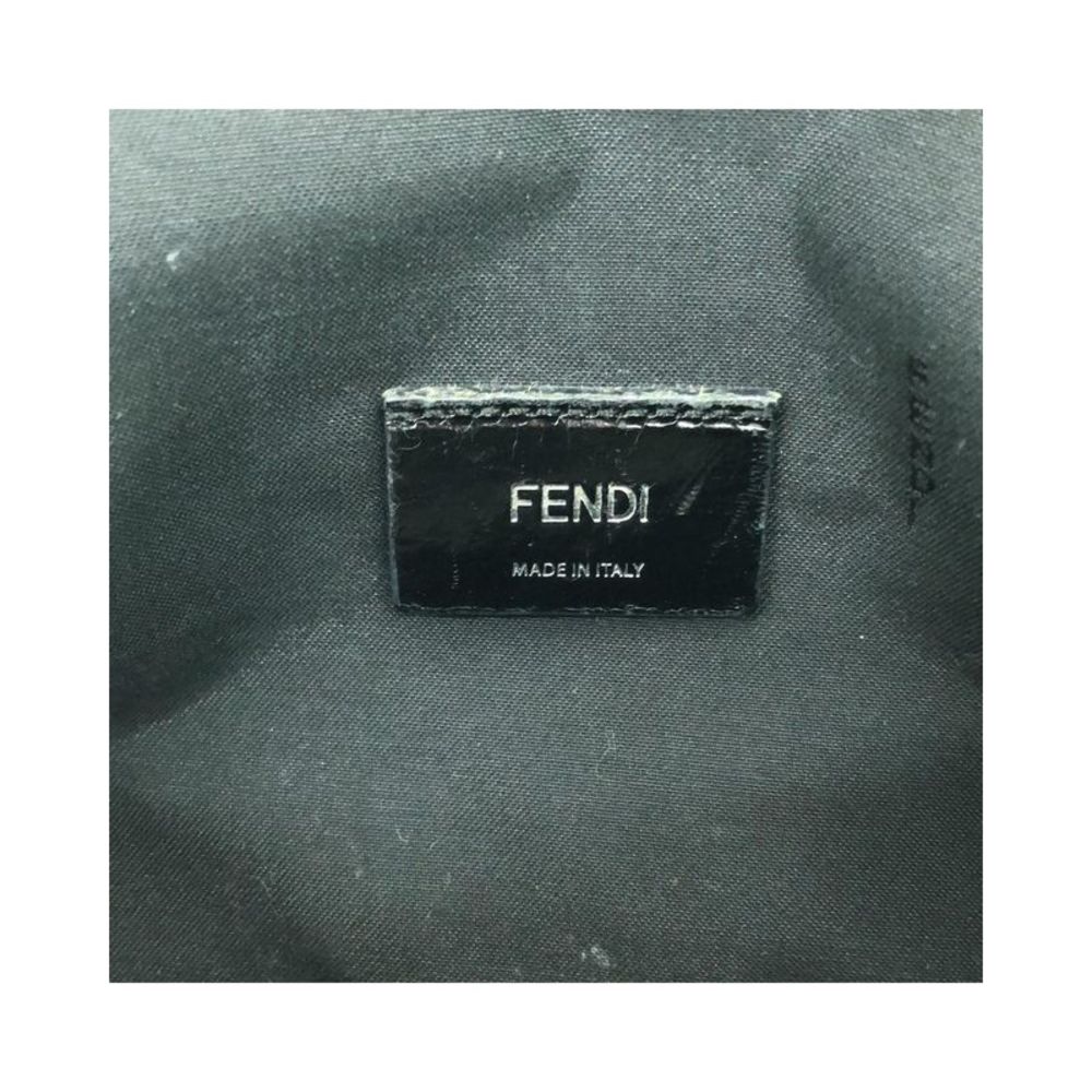 Pre Loved Fendi Sleek  Leather Handbag with Zippered Pockets - Picture 7 of 15